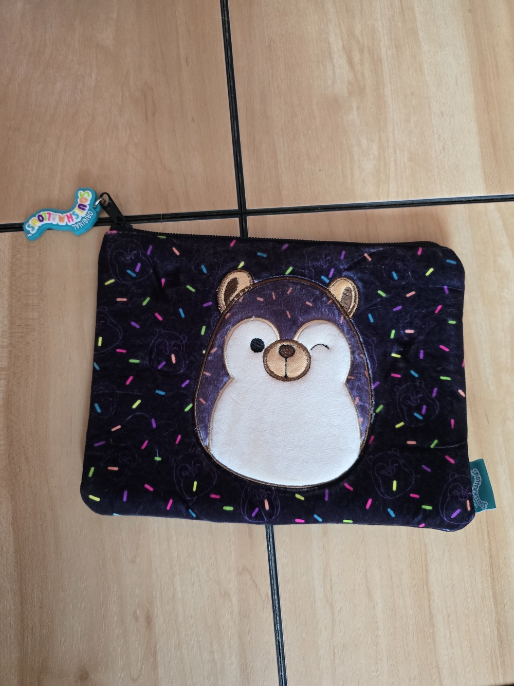 Squishmallows Plush Pencil pouch- Hedgehog Zip Pouch - Cute Accessory
